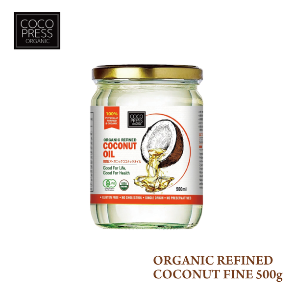 COCO PRESS ORGANIC REFINED COCONUT OIL 500g