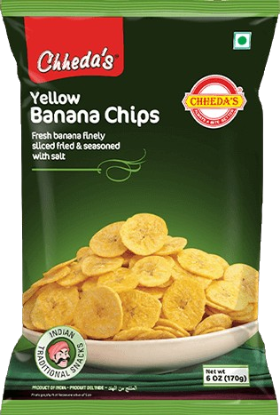 Chheda's PLANTAIN CHIPS (Yellow Banana Chips) 170g