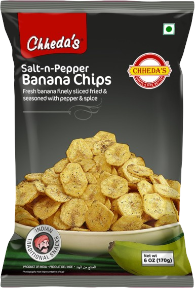 Chheda's SALT & PEPPER BANANA CHIPS 170g