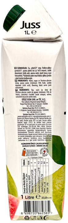 JUSS GUAVA JUICE 1000ml