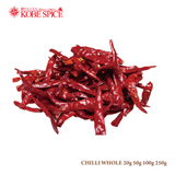 RED CHILLI WHOLE (20g, 50g, 100g, 250g)
